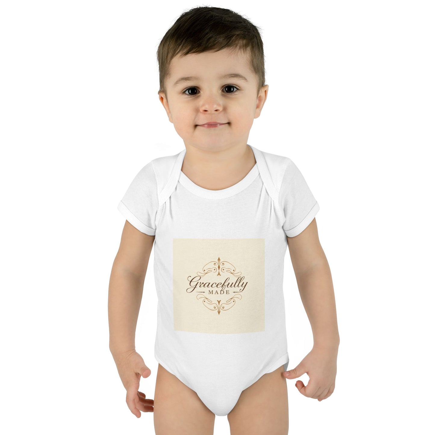 Baby Bodysuit, Gracefully Made Infant Romper, Newborn Outfit, Baby Shower Gift, Organic Cotton Jumpsuit, Gender Neutral Baby Clothes