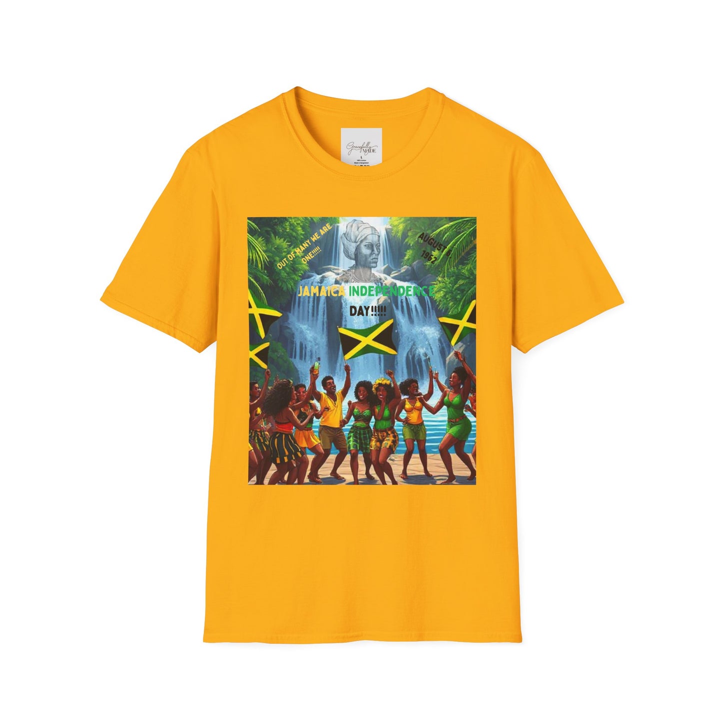 Jamaica 61st Year of Independence Unisex T-Shirt, Jamaican Anniversary Tee, Caribbean Celebration Shirt, Patriotic Apparel, Island Vibes Top