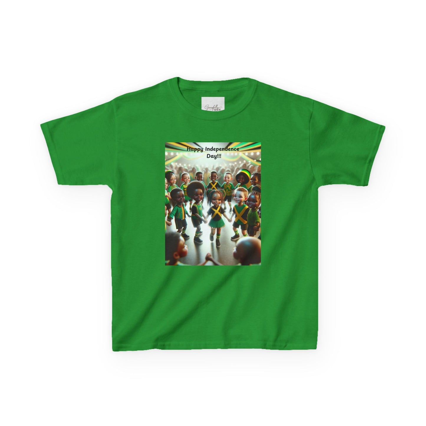 Kids Heavy Cotton™ "Jamaica Independence Day Vibes - Kids T-Shirt"