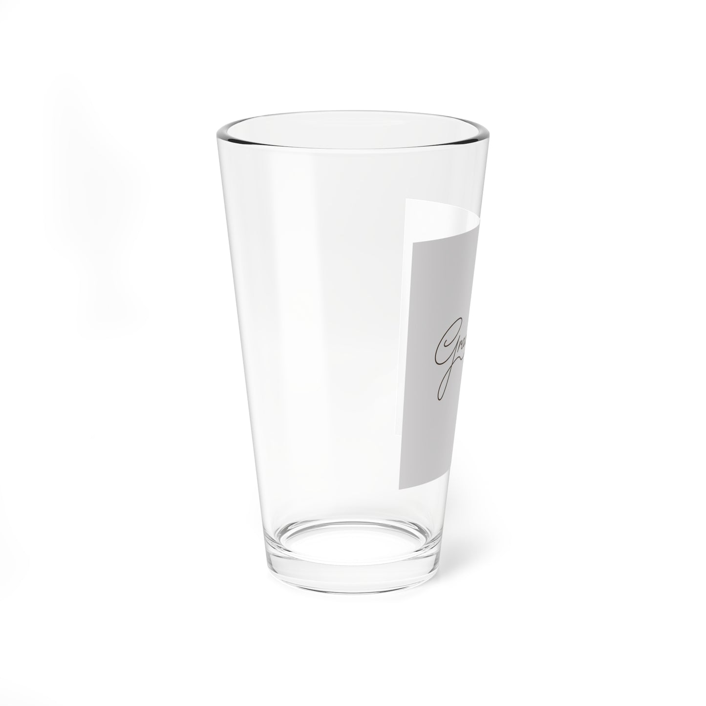 Cocktail Glass, Gracefully Made Mixing Glass, 16oz - Elegant Barware, Home