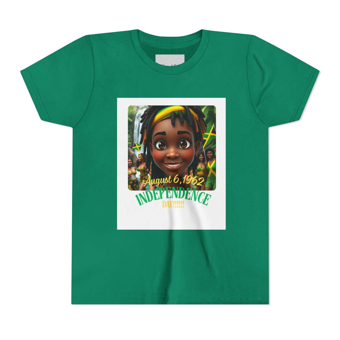 Youth Tee, Kids T-Shirt Celebrating Jamaica Independence, Child's Clothing, Caribbean Shirt, Island Theme Apparel, Independence Day Outfit