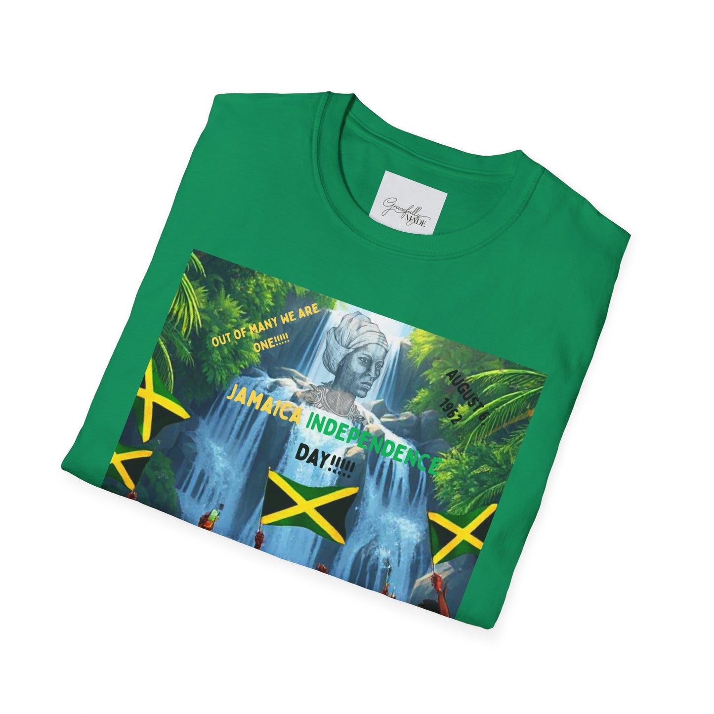 Jamaica 61st Year of Independence Unisex T-Shirt, Jamaican Anniversary Tee, Caribbean Celebration Shirt, Patriotic Apparel, Island Vibes Top