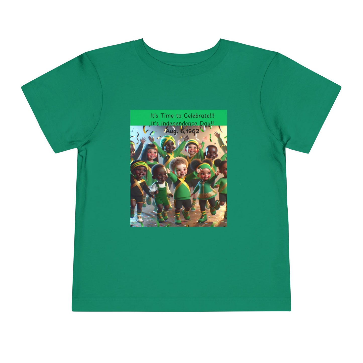Toddler Short Sleeve "Jamaica Independence Day Vibes - Kids T-Shirt"