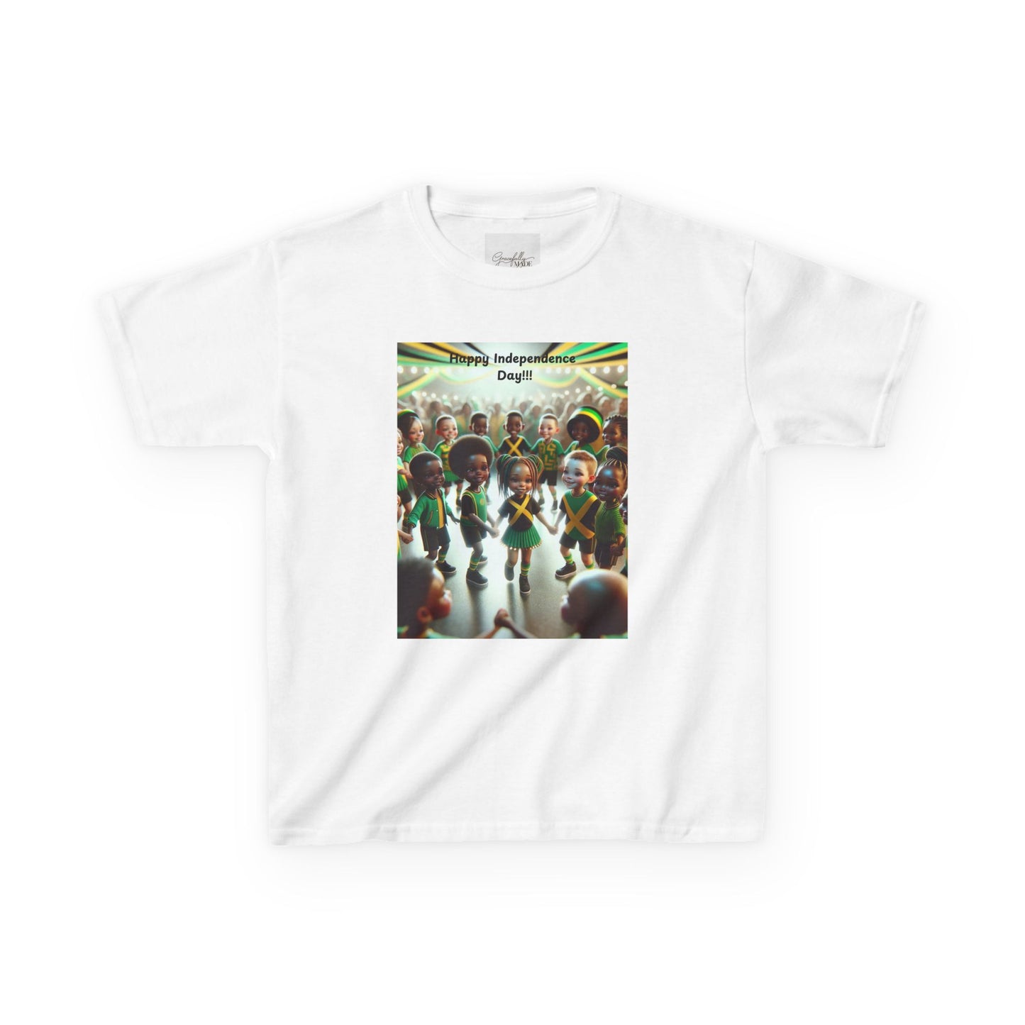 Kids Heavy Cotton™ "Jamaica Independence Day Vibes - Kids T-Shirt"