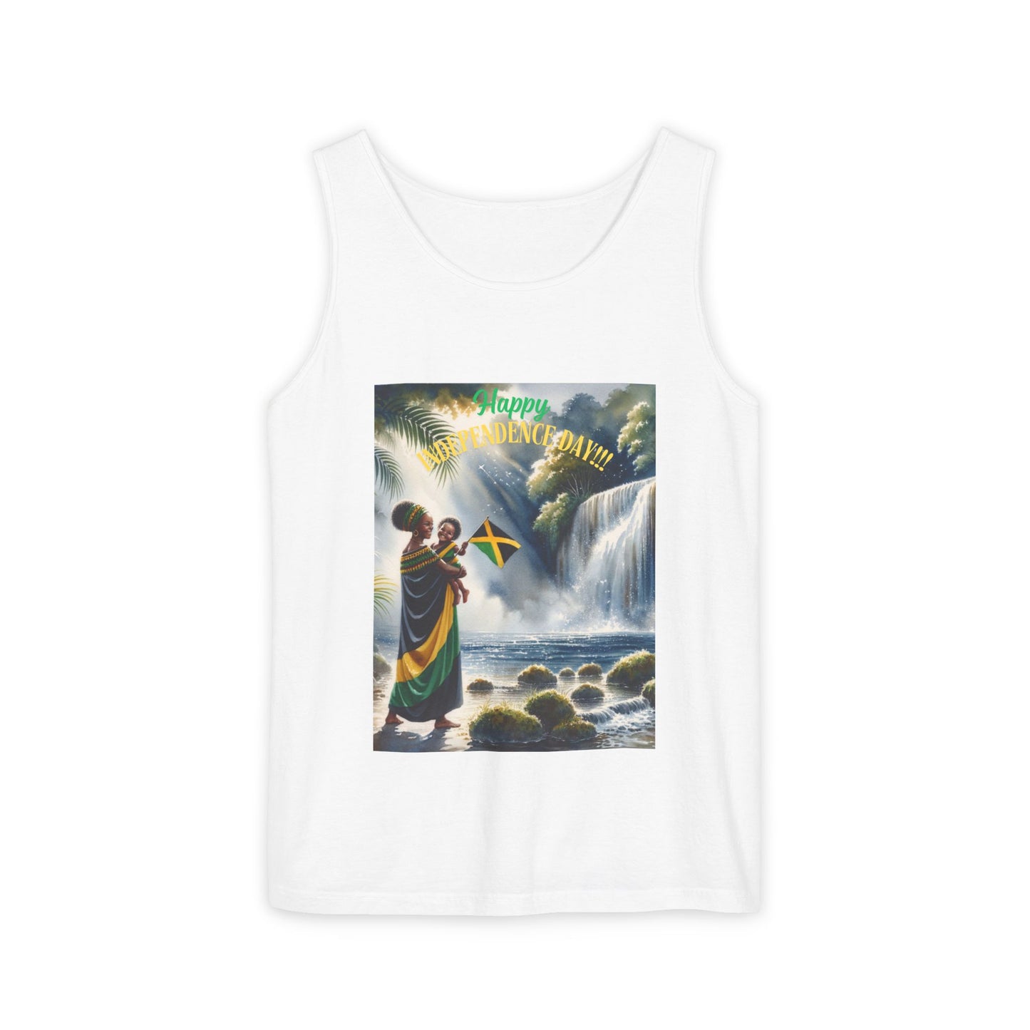 Unisex Garment-Dyed Tank "Jamaica Independence Day Celebration - Adult Tank Top"