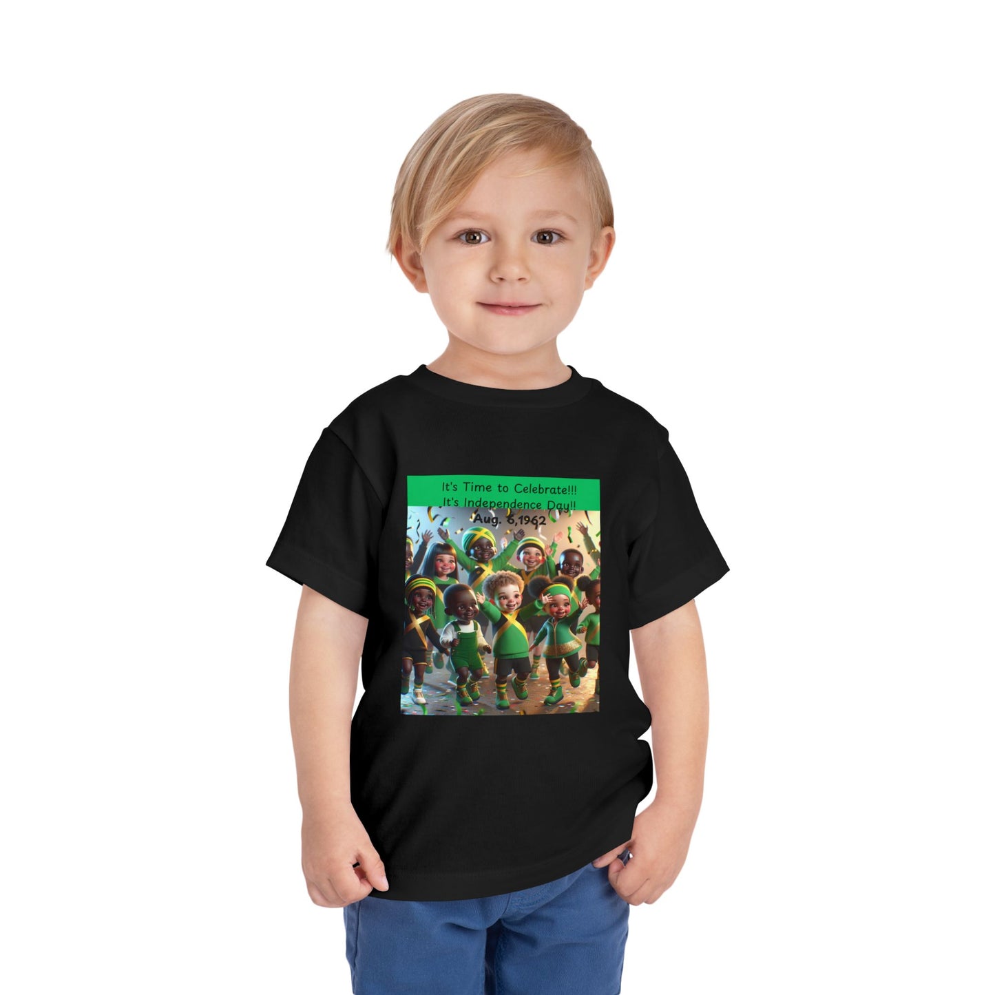 Toddler Short Sleeve "Jamaica Independence Day Vibes - Kids T-Shirt"