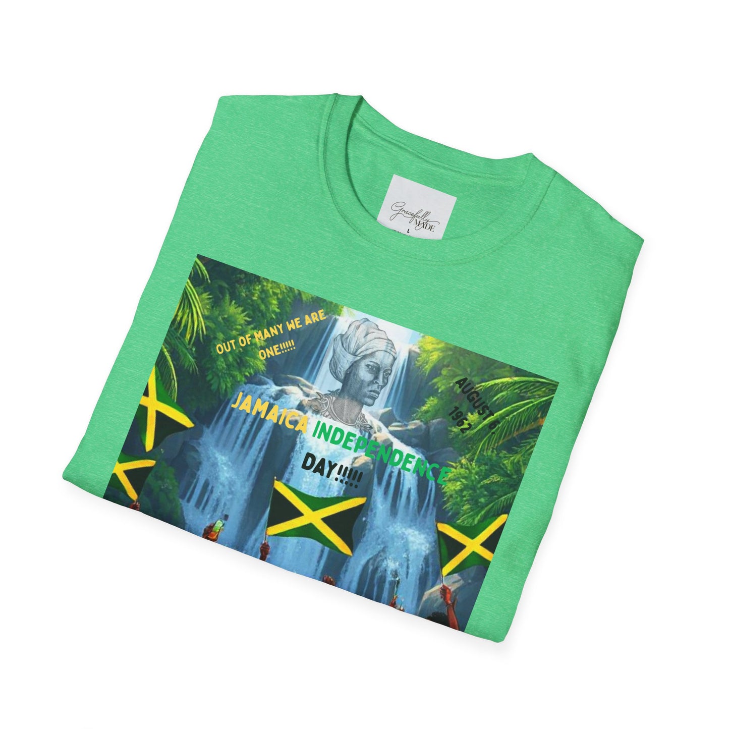 Jamaica 61st Year of Independence Unisex T-Shirt, Jamaican Anniversary Tee, Caribbean Celebration Shirt, Patriotic Apparel, Island Vibes Top