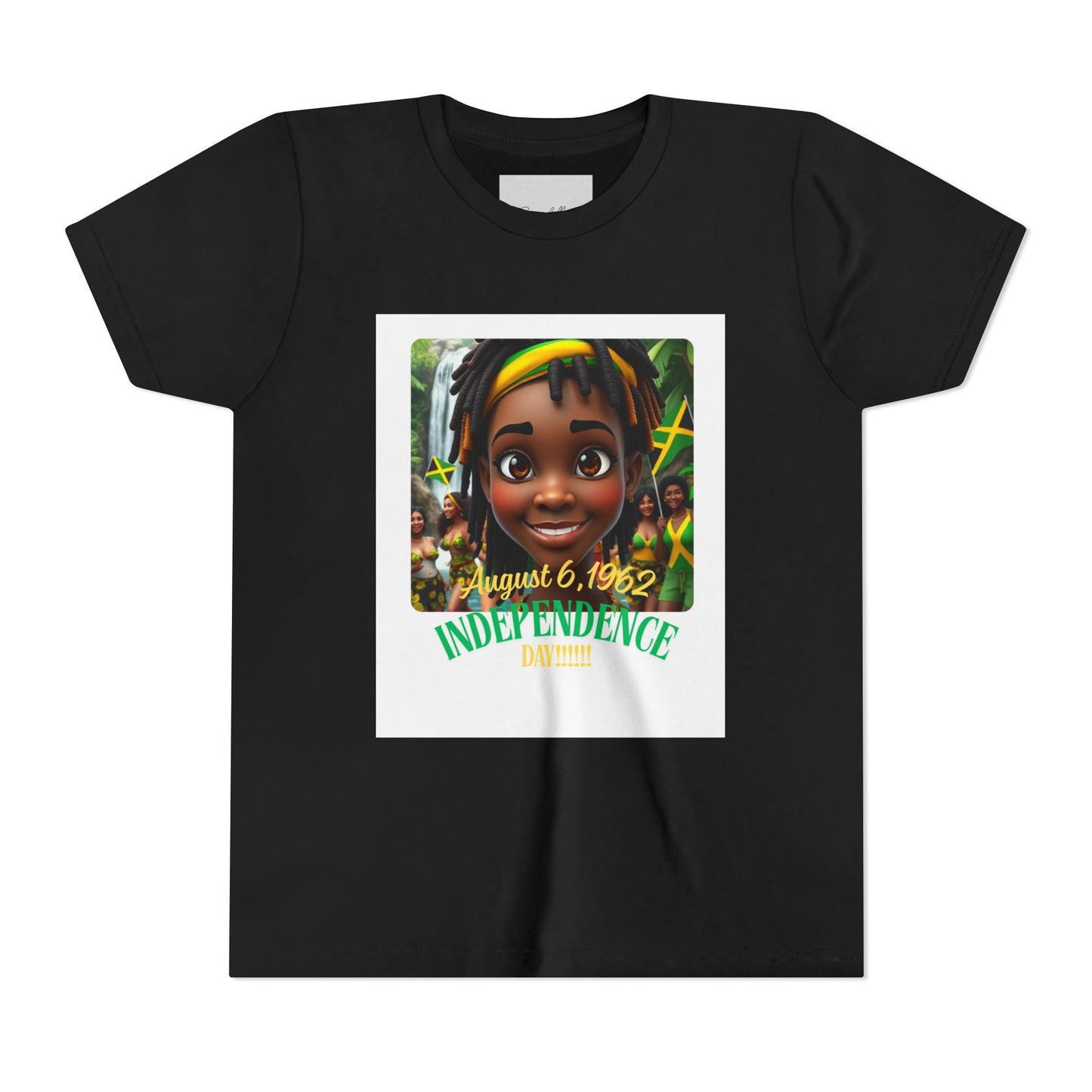 Youth Tee, Kids T-Shirt Celebrating Jamaica Independence, Child's Clothing, Caribbean Shirt, Island Theme Apparel, Independence Day Outfit