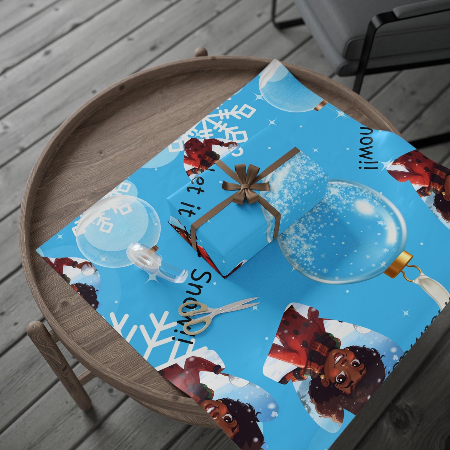 African Christmas Wrapping Paper, Holiday Gift Wrap, Festive Xmas Wrapping Sheets, Ethnic Gift Wrap, Cultural Present Wrap