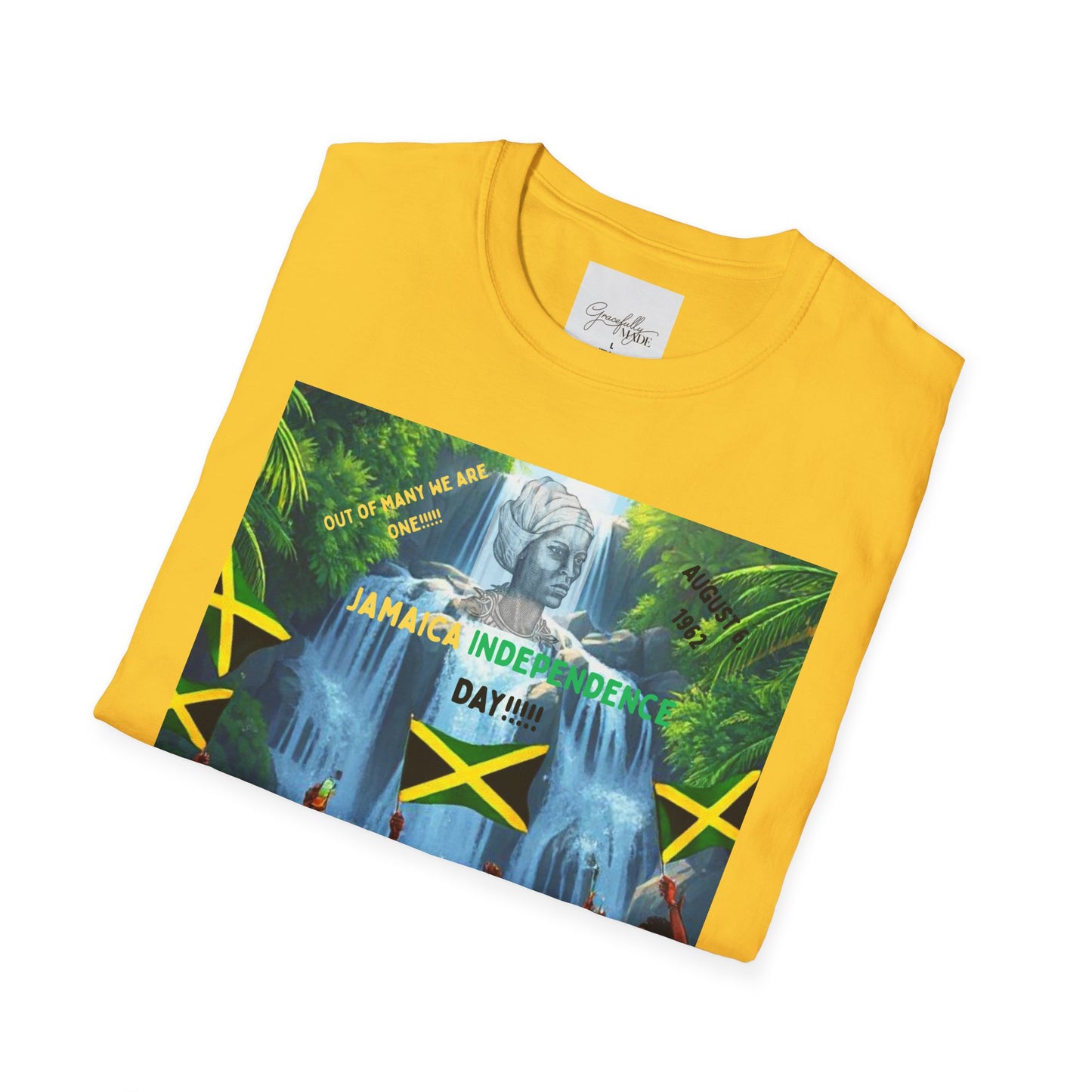 Jamaica 61st Year of Independence Unisex T-Shirt, Jamaican Anniversary Tee, Caribbean Celebration Shirt, Patriotic Apparel, Island Vibes Top