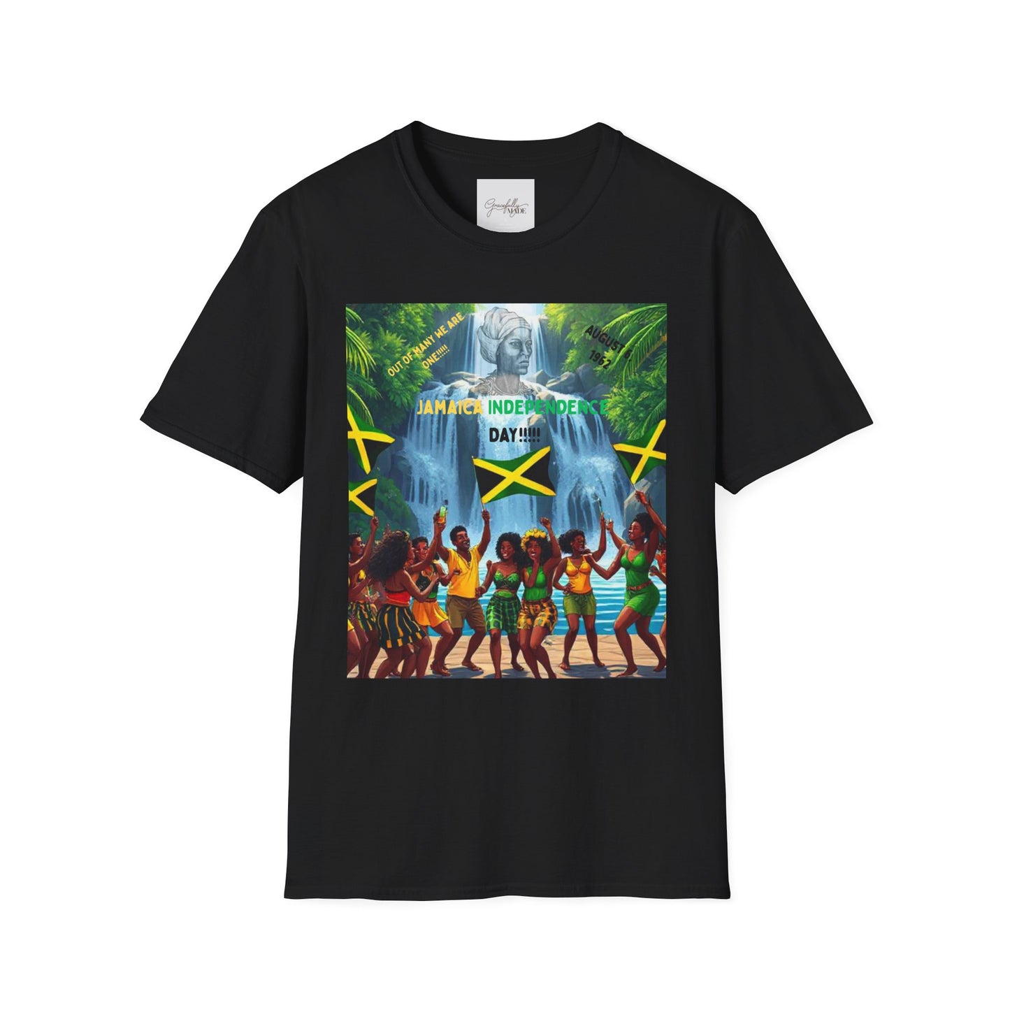 Jamaica 61st Year of Independence Unisex T-Shirt, Jamaican Anniversary Tee, Caribbean Celebration Shirt, Patriotic Apparel, Island Vibes Top