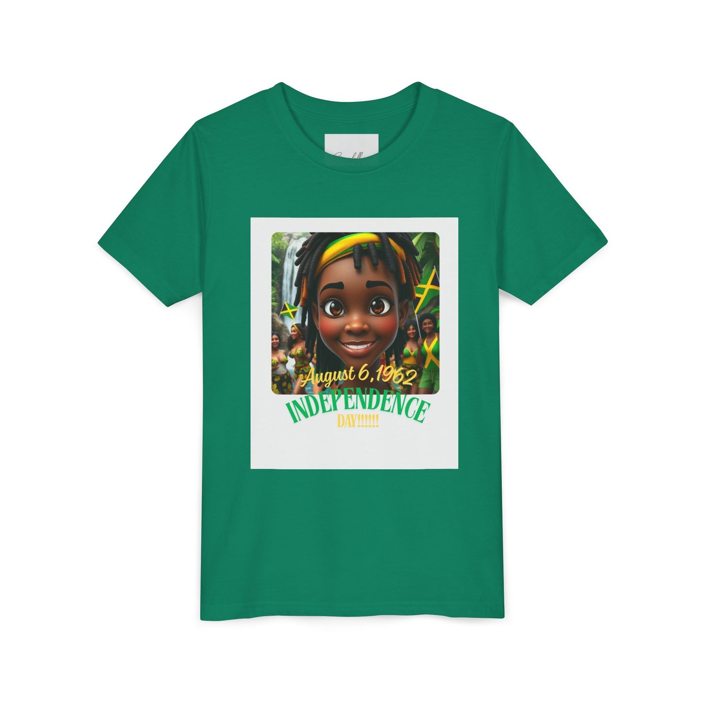 Youth Tee, Kids T-Shirt Celebrating Jamaica Independence, Child's Clothing, Caribbean Shirt, Island Theme Apparel, Independence Day Outfit