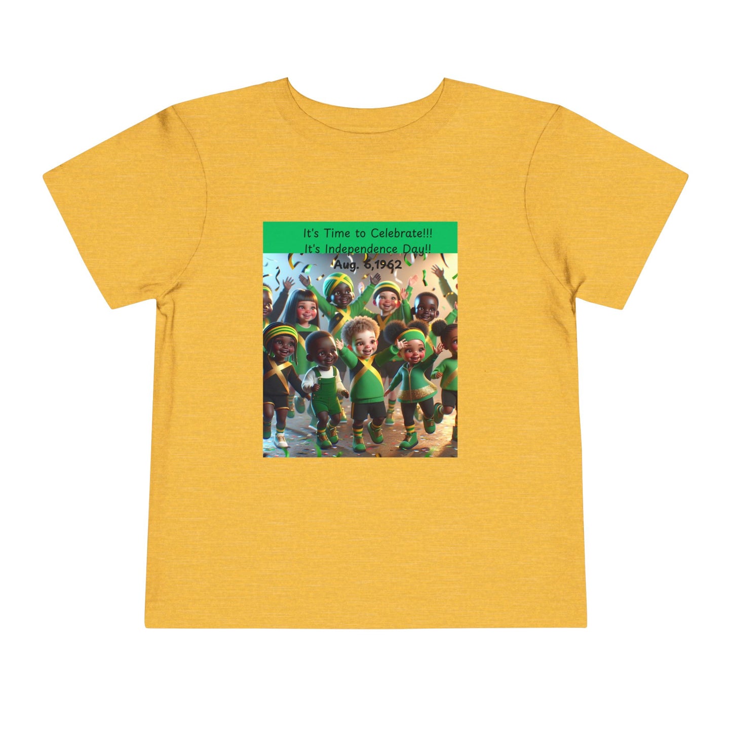 Toddler Short Sleeve "Jamaica Independence Day Vibes - Kids T-Shirt"