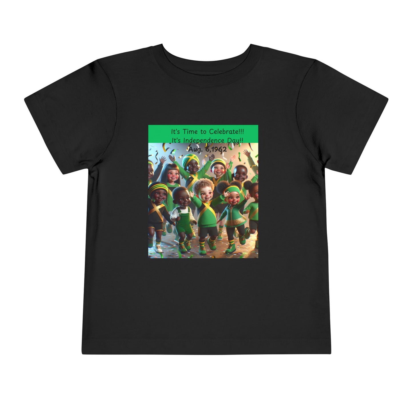 Toddler Short Sleeve "Jamaica Independence Day Vibes - Kids T-Shirt"