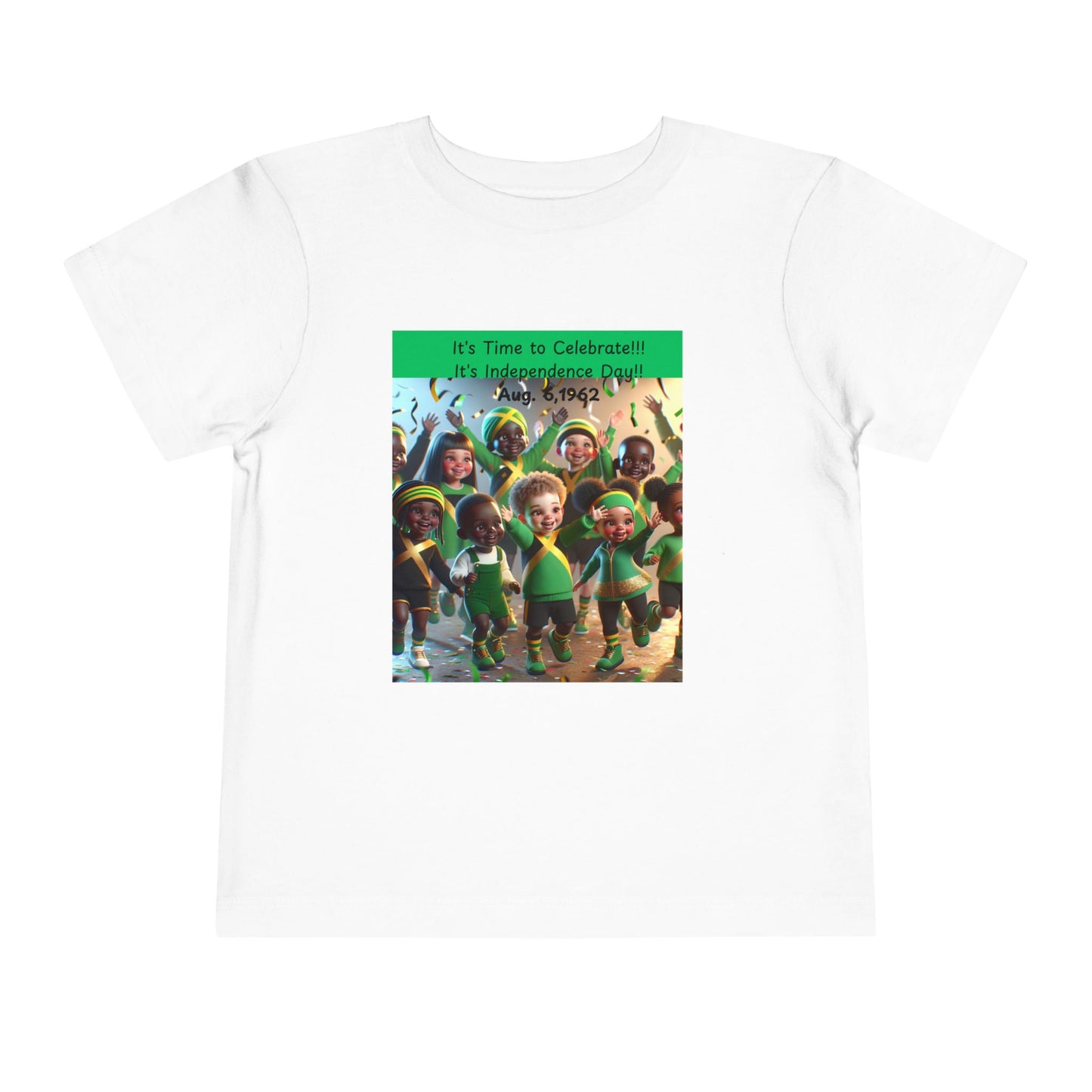 Toddler Short Sleeve "Jamaica Independence Day Vibes - Kids T-Shirt"