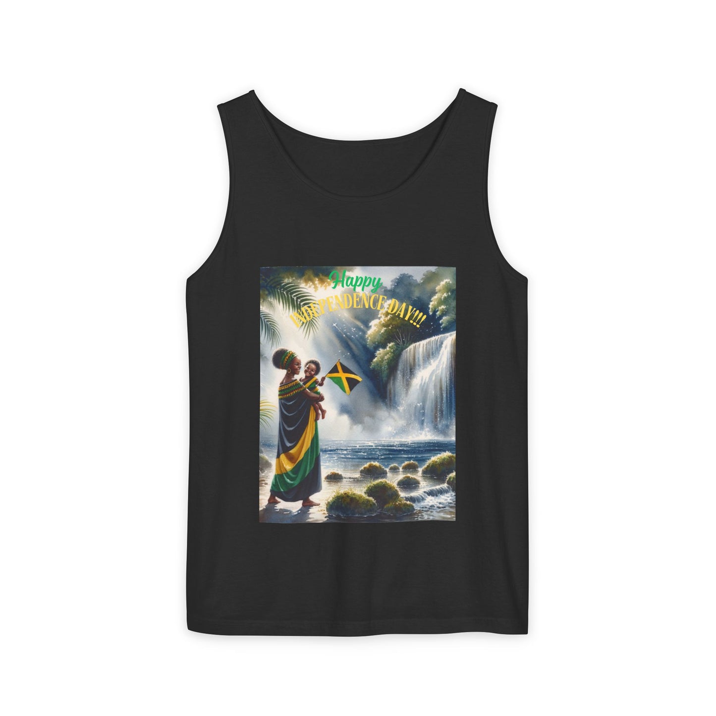 Unisex Garment-Dyed Tank "Jamaica Independence Day Celebration - Adult Tank Top"
