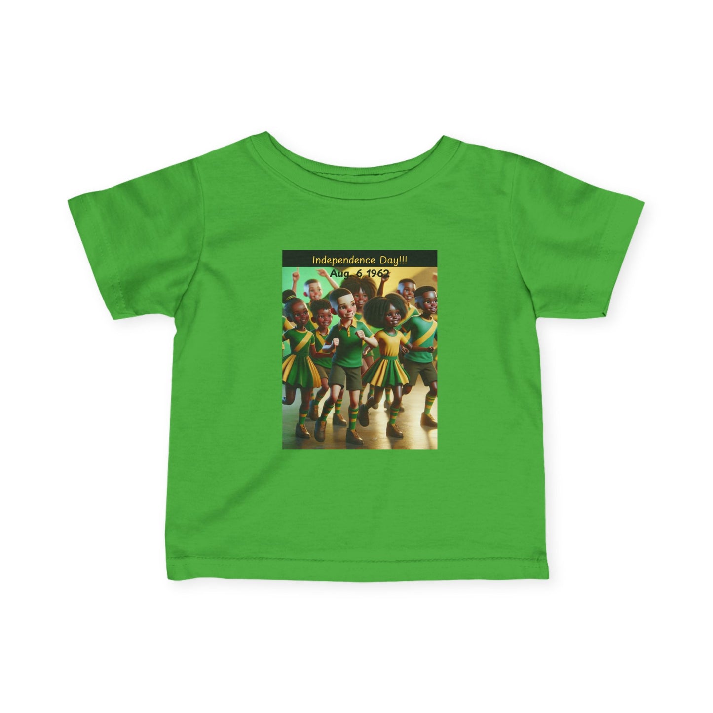 Infant Fine Jersey Tee celebrating Jamaica Independence Day