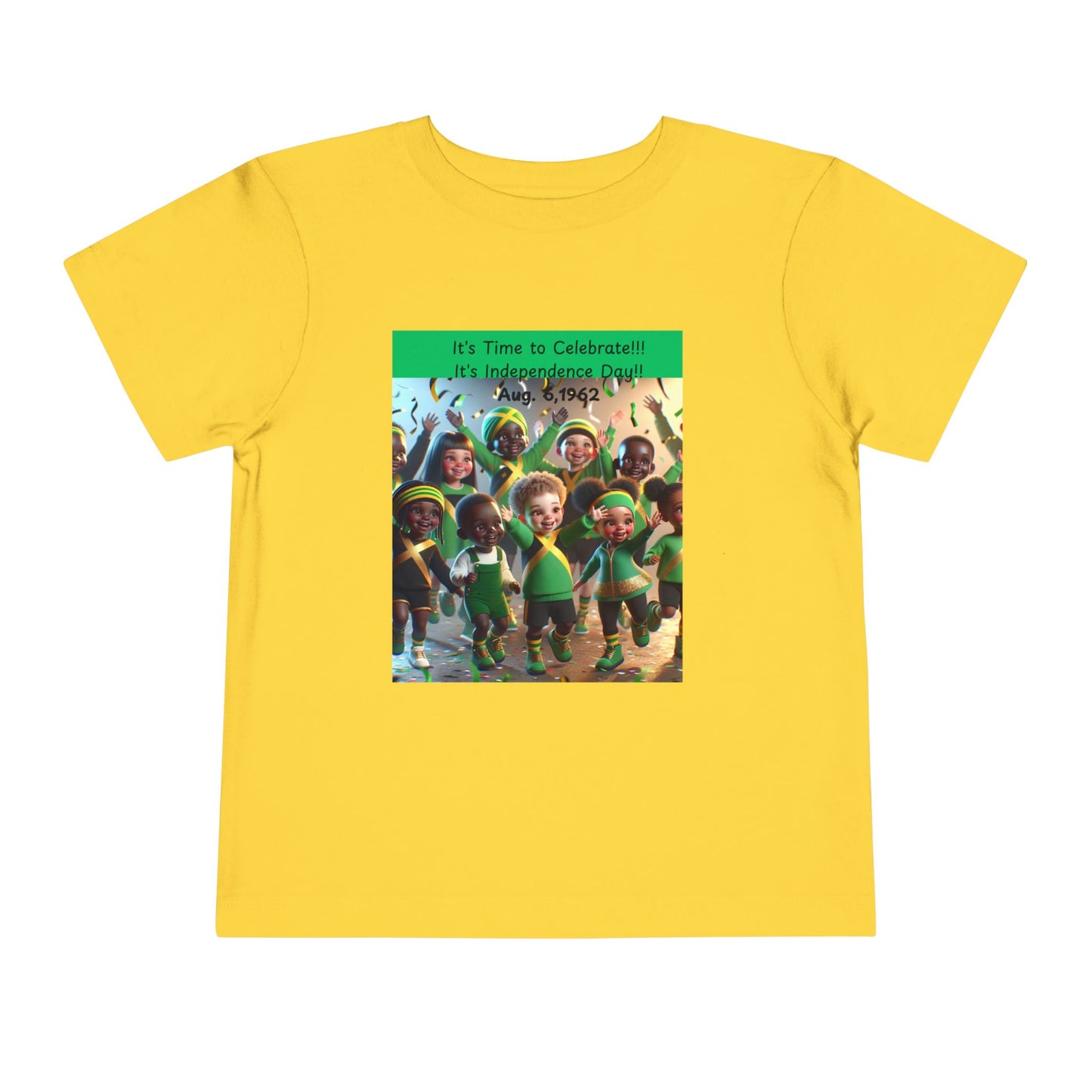Toddler Short Sleeve "Jamaica Independence Day Vibes - Kids T-Shirt"