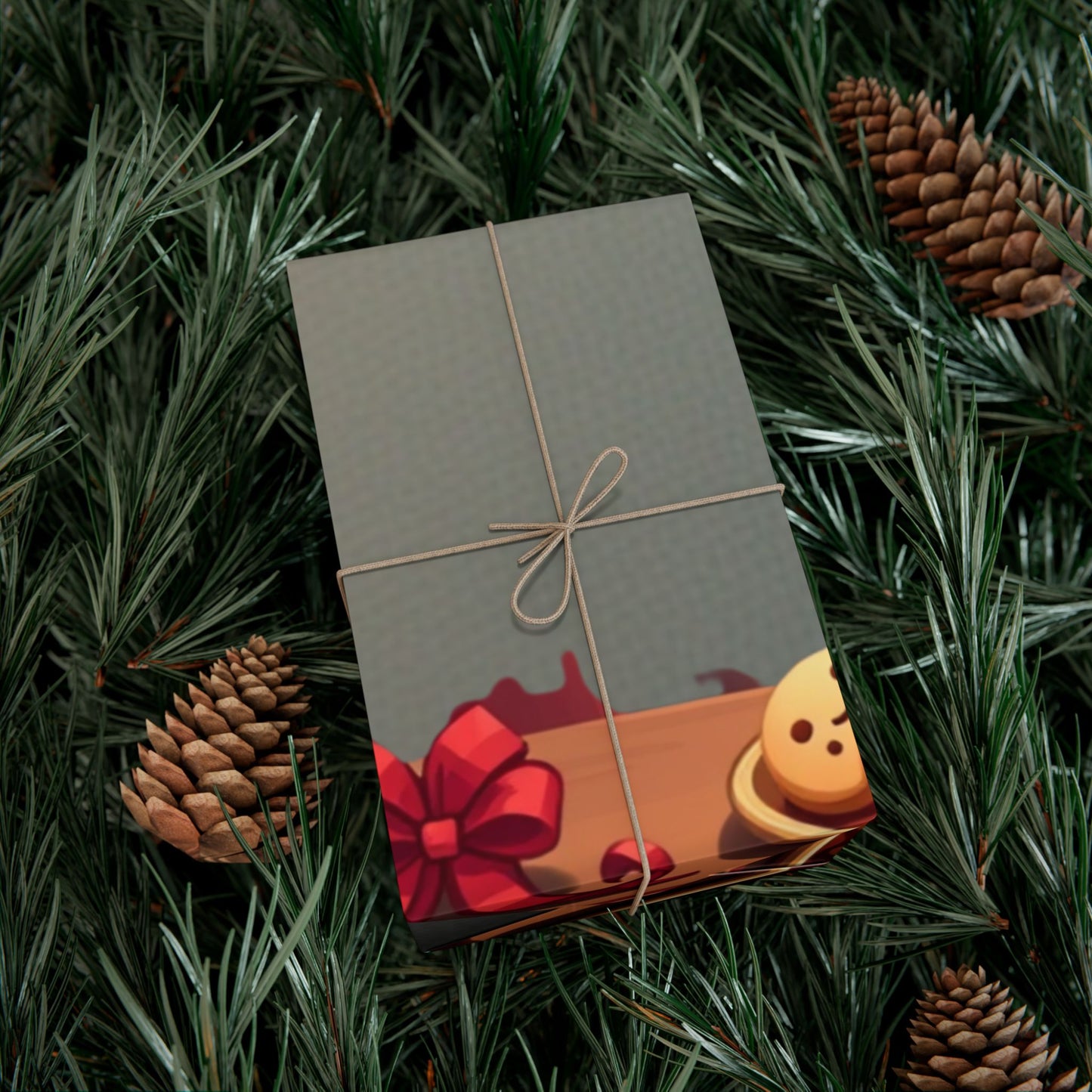 Gift Wrap Papers - Santa's Cookies, Christmas Wrapping Paper, Holiday Gift Wrap Roll, Festive Present Packaging, Xmas Gift Wrap Sheets