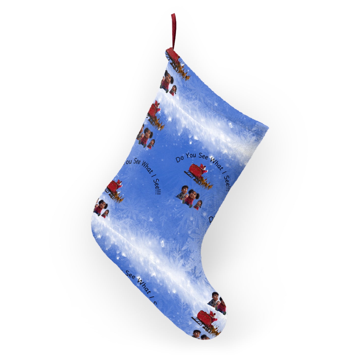 Christmas Stockings, Kids Christmas Decor, Santa Flying, Holiday Stockings, Festive Home Decor, Christmas Gift Idea