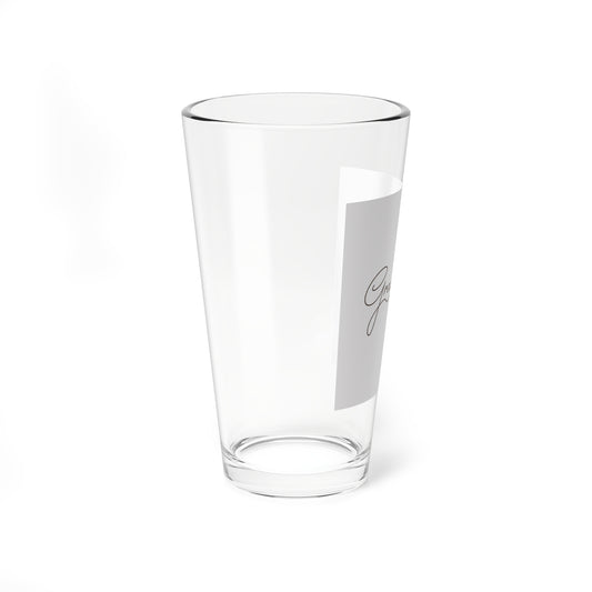 Cocktail Glass, Gracefully Made Mixing Glass, 16oz - Elegant Barware, Home