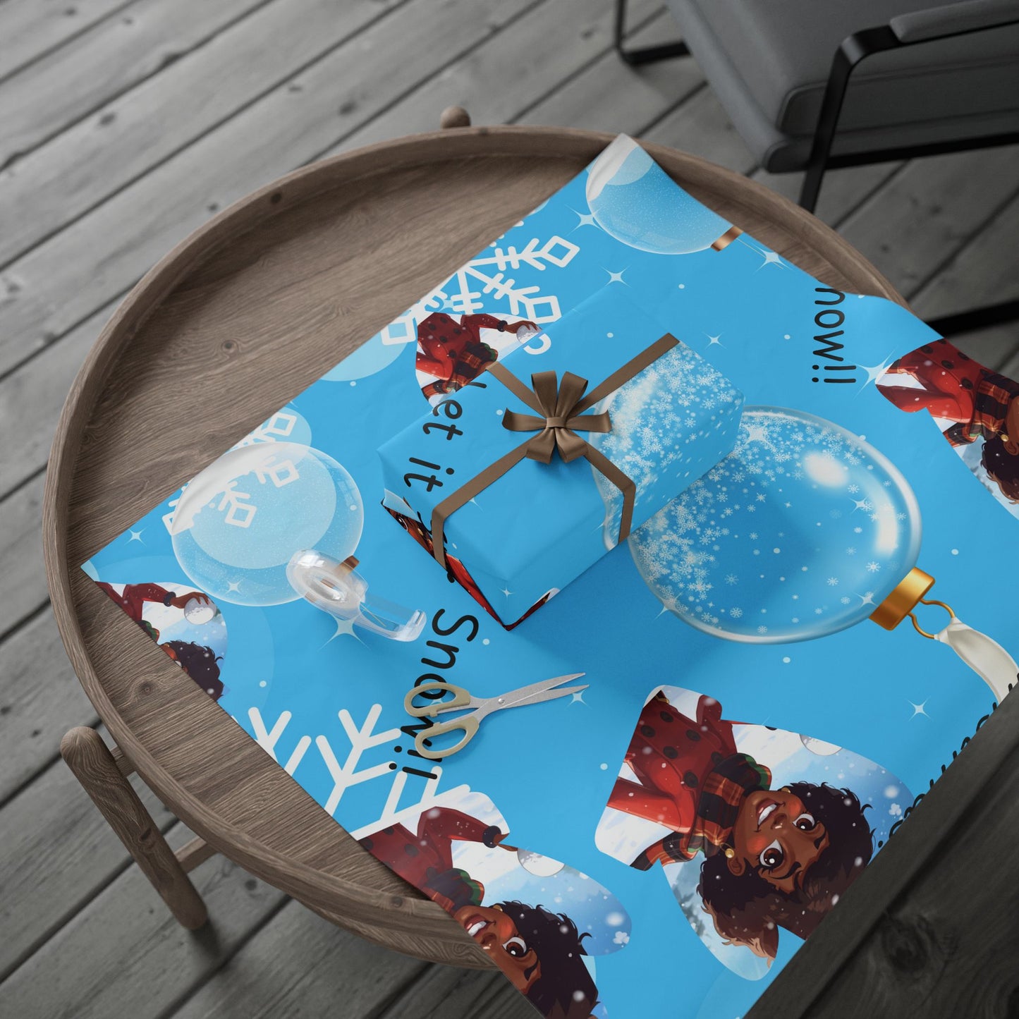 African Christmas Wrapping Paper, Holiday Gift Wrap, Festive Xmas Wrapping Sheets, Ethnic Gift Wrap, Cultural Present Wrap