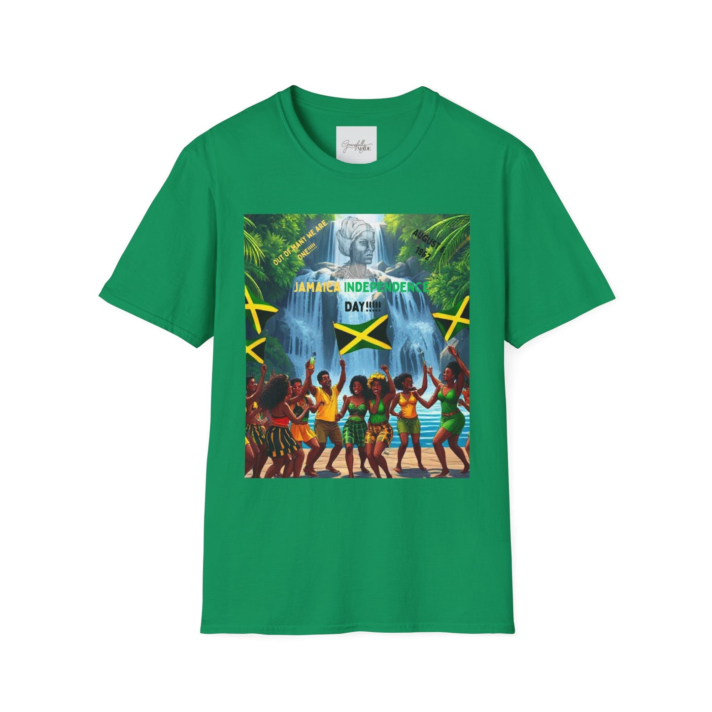 Jamaica 61st Year of Independence Unisex T-Shirt, Jamaican Anniversary Tee, Caribbean Celebration Shirt, Patriotic Apparel, Island Vibes Top