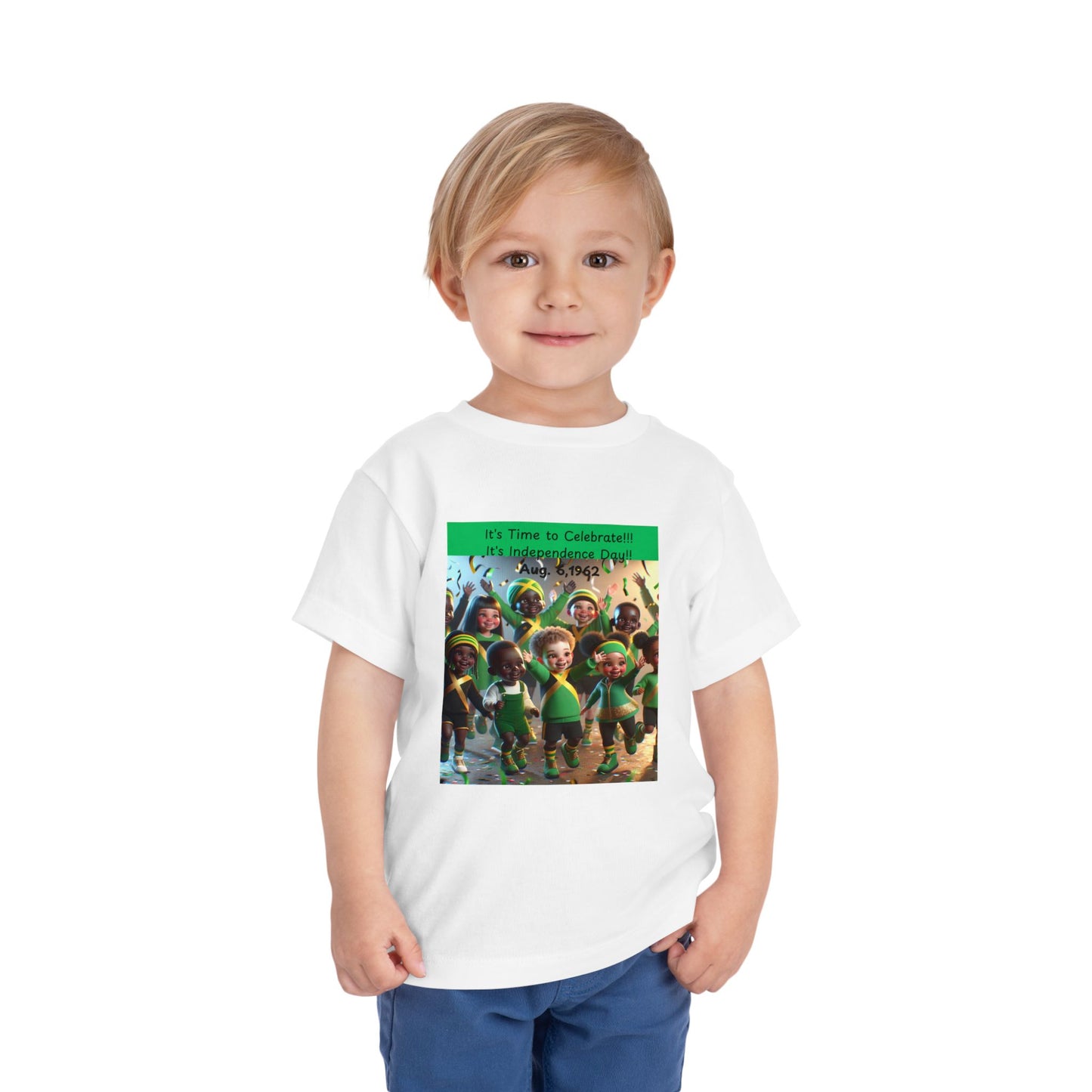 Toddler Short Sleeve "Jamaica Independence Day Vibes - Kids T-Shirt"