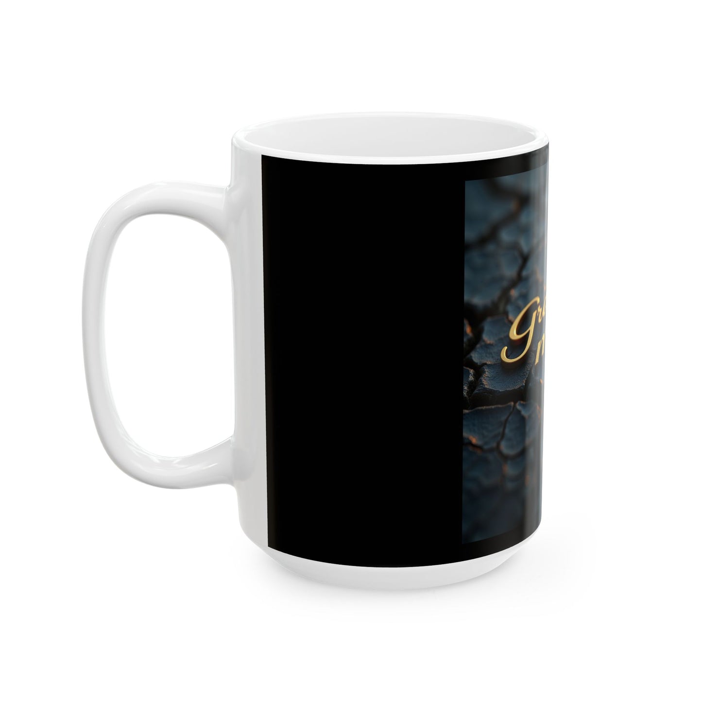 Gracefully Made Ceramic Mug, Elegant Coffee Cup Gift, Floral Tea Mug, Unique