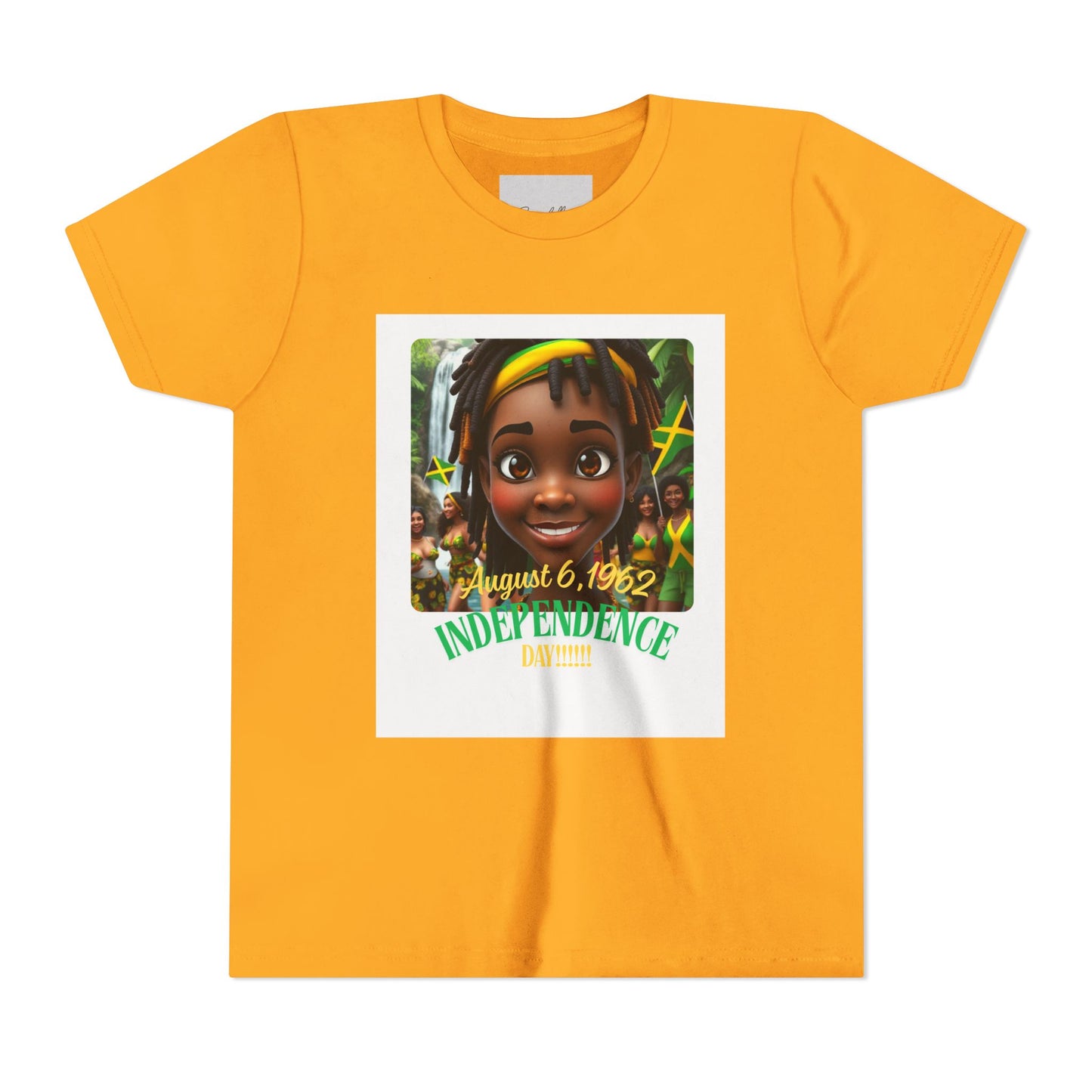 Youth Tee, Kids T-Shirt Celebrating Jamaica Independence, Child's Clothing, Caribbean Shirt, Island Theme Apparel, Independence Day Outfit