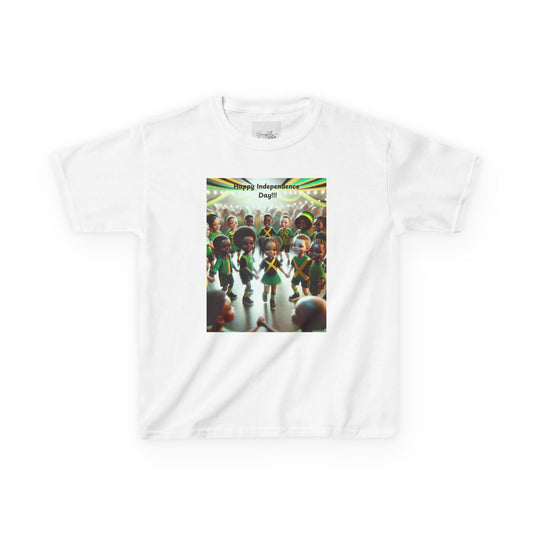 Kids Heavy Cotton™ "Jamaica Independence Day Vibes - Kids T-Shirt"