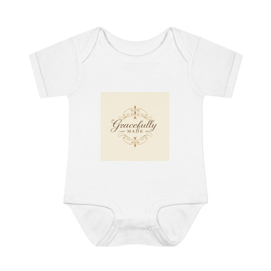 Baby Bodysuit, Gracefully Made Infant Romper, Newborn Outfit, Baby Shower Gift, Organic Cotton Jumpsuit, Gender Neutral Baby Clothes