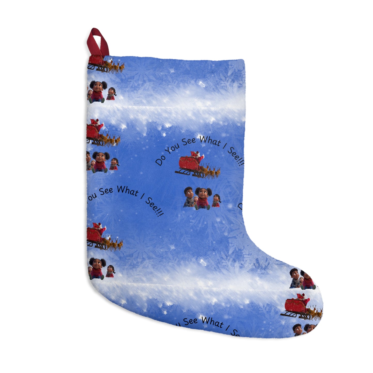 Christmas Stockings, Kids Christmas Decor, Santa Flying, Holiday Stockings, Festive Home Decor, Christmas Gift Idea