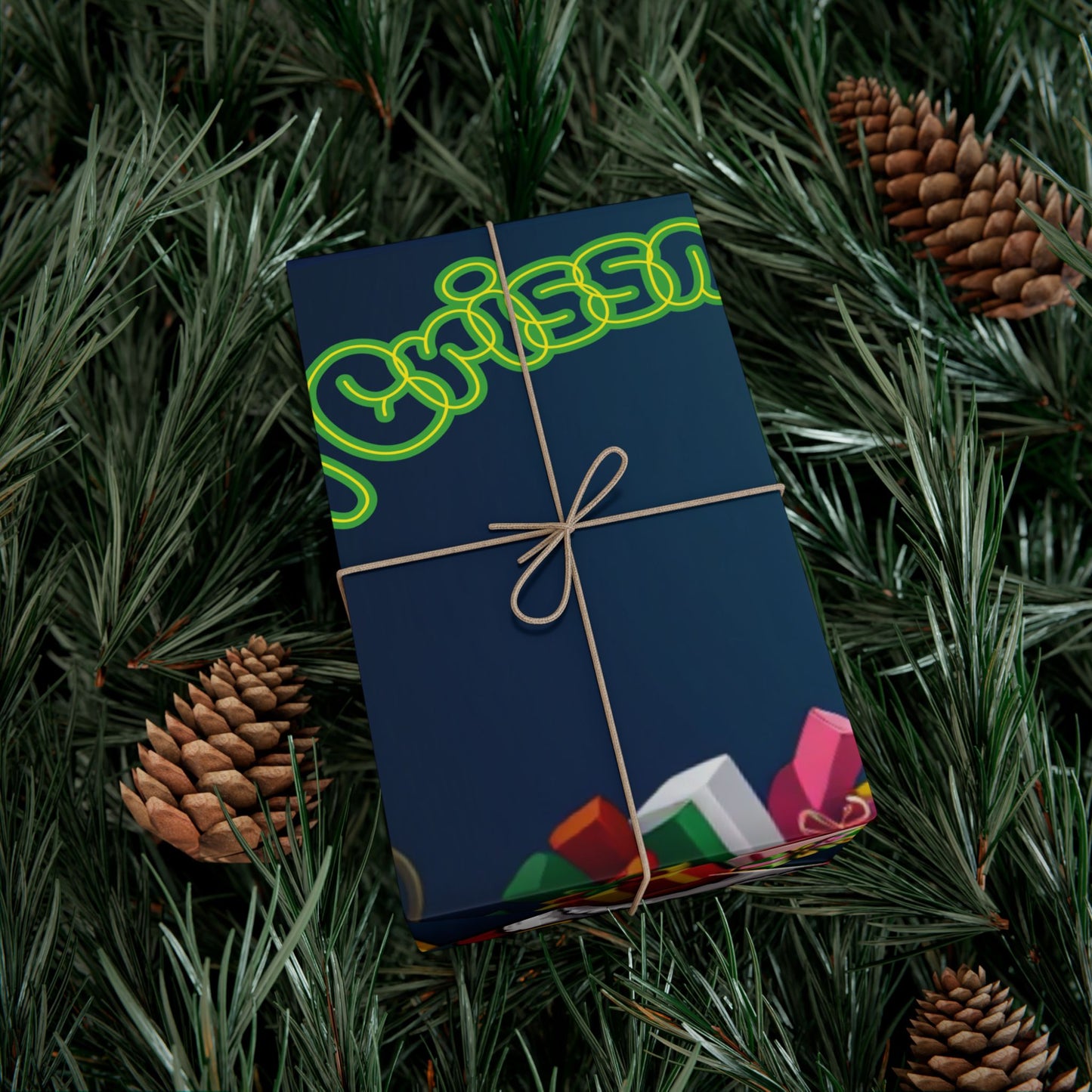 Wrapping Paper: Jamaican Vibe Christmas Gift Wrap Papers, Holiday Present Wrap, Festive Xmas Packaging, Unique Holiday Gift Decor, Tropical