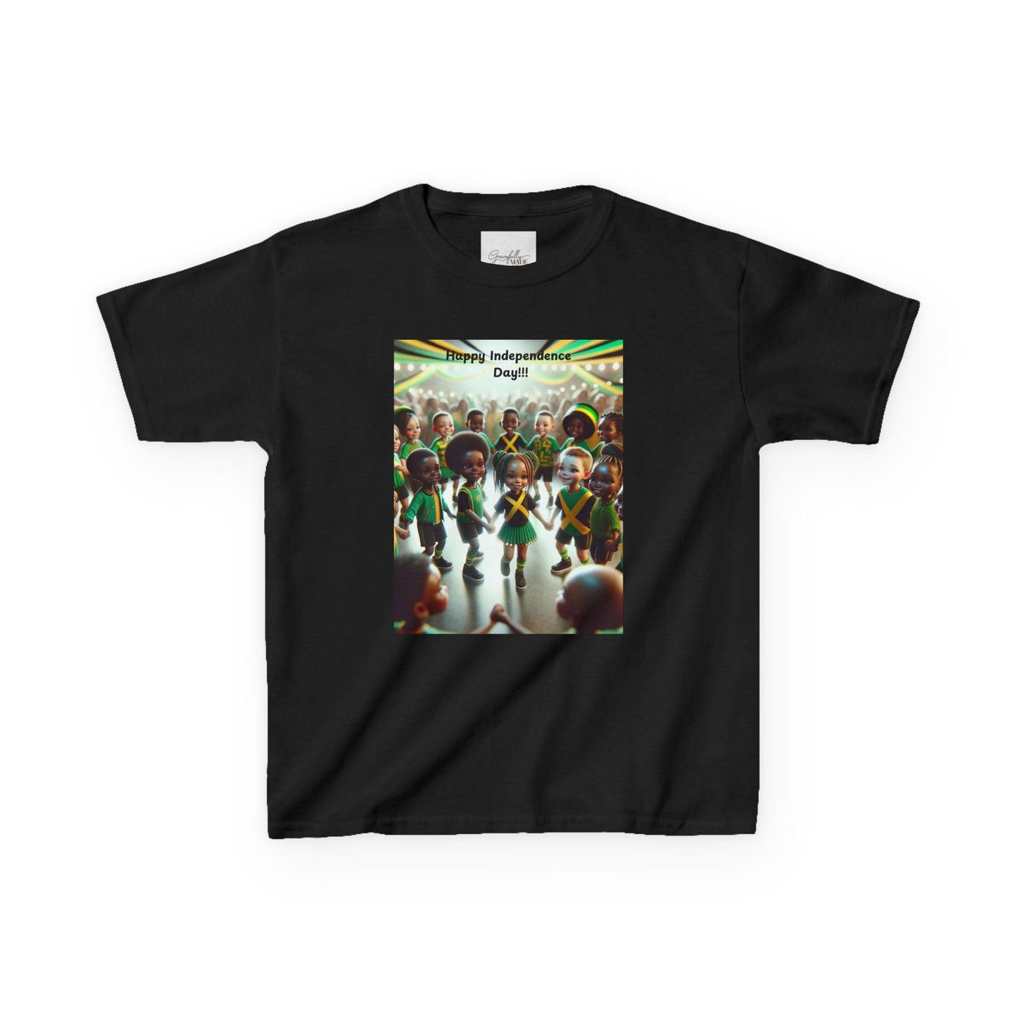 Kids Heavy Cotton™ "Jamaica Independence Day Vibes - Kids T-Shirt"