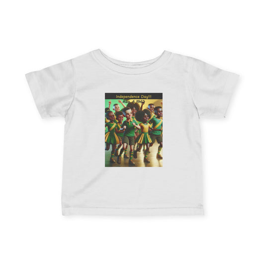 Infant Fine Jersey Tee celebrating Jamaica Independence Day
