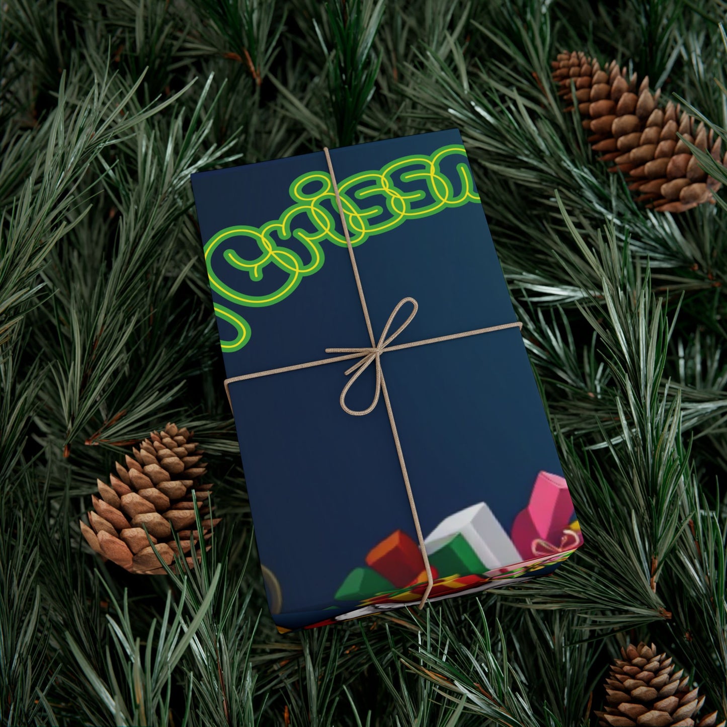 Wrapping Paper: Jamaican Vibe Christmas Gift Wrap Papers, Holiday Present Wrap, Festive Xmas Packaging, Unique Holiday Gift Decor, Tropical