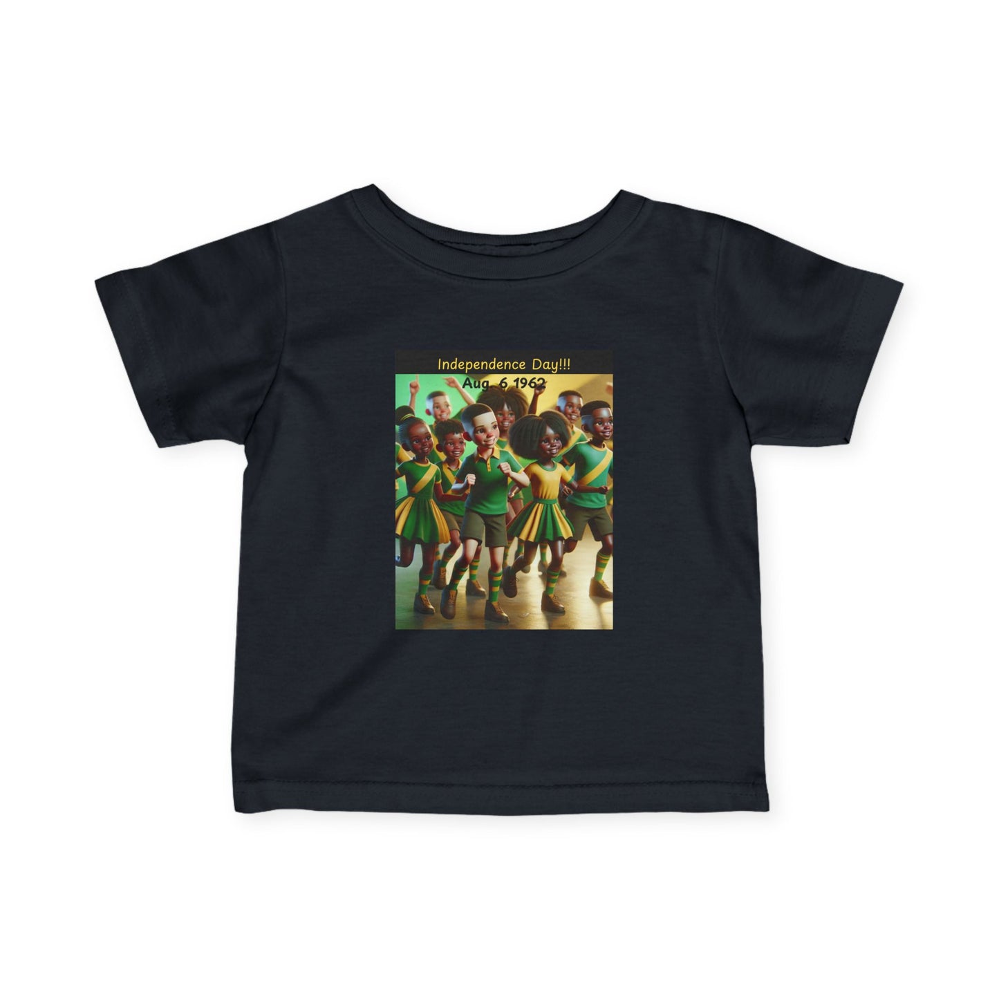 Infant Fine Jersey Tee celebrating Jamaica Independence Day