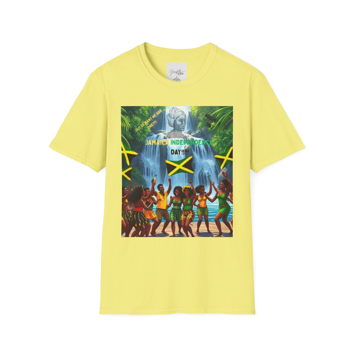 Jamaica 61st Year of Independence Unisex T-Shirt, Jamaican Anniversary Tee, Caribbean Celebration Shirt, Patriotic Apparel, Island Vibes Top