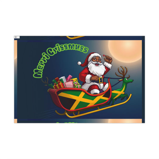 Wrapping Paper: Jamaican Vibe Christmas Gift Wrap Papers, Holiday Present Wrap, Festive Xmas Packaging, Unique Holiday Gift Decor, Tropical