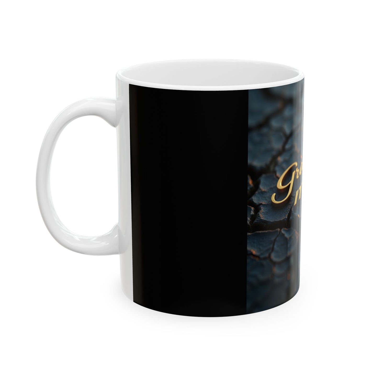 Gracefully Made Ceramic Mug, Elegant Coffee Cup Gift, Floral Tea Mug, Unique