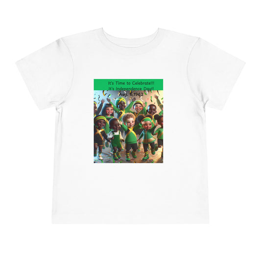 Toddler Short Sleeve "Jamaica Independence Day Vibes - Kids T-Shirt"