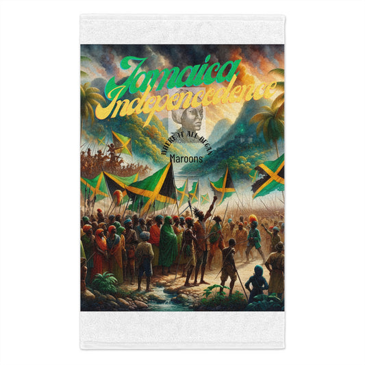 Rally Towel, 11x18 celebrating Jamaica Independence day