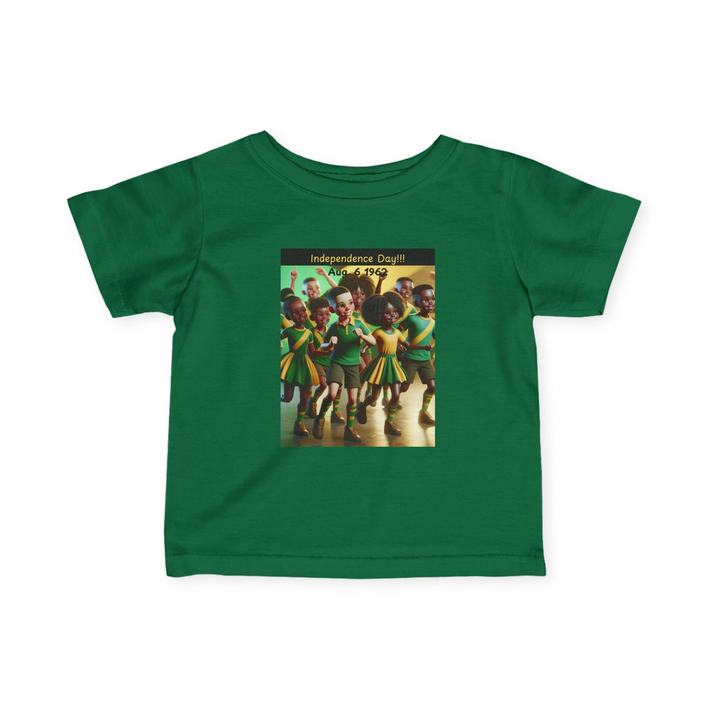 Infant Fine Jersey Tee celebrating Jamaica Independence Day
