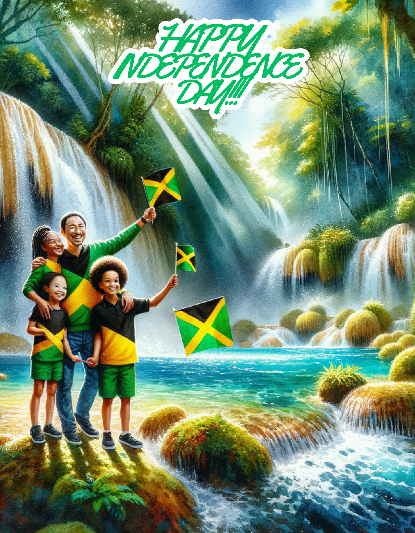 "Jamaica Independence Day Vibes - Kids T-Shirt"